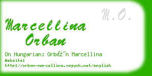 marcellina orban business card